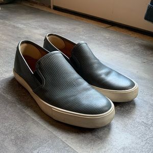 Men’s 8 Frye leather slip-on shoes slate blue